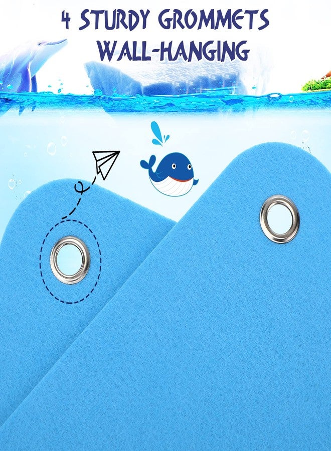 Yunsailing 4 Pieces Felt Board for Toddlers Classroom Flannel Board Stories for Preschool Homeschooling, Kids Felt Story Activity Wall Hanging Children Birthday Gifts, 11.8 x 15.75 Inch, 2 Colors - Image 5