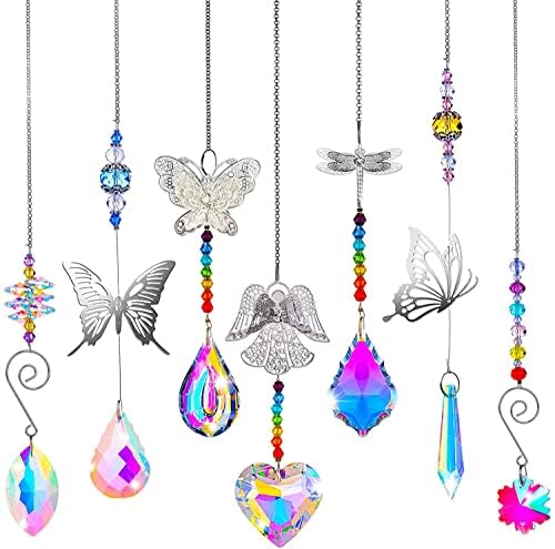 Bigbangbang Crystal Suncatchers Hanging Ornaments, Rainbow Maker Sun Catchers Indoor Window Garden Decor Gift Indoor Window Home Car Decor Gift (1, Stone) - Image 2