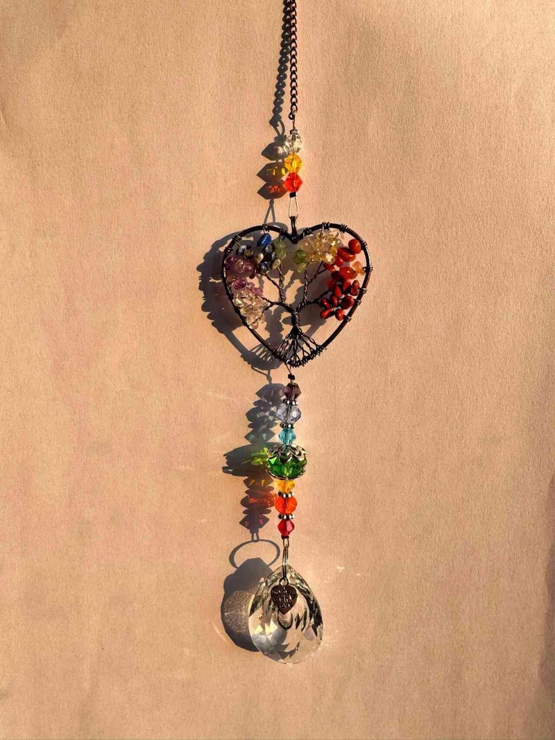 Bigbangbang Crystal Suncatchers Hanging Ornaments, Rainbow Maker Sun Catchers Indoor Window Garden Decor Gift Indoor Window Home Car Decor Gift (1, Stone) - Image 5