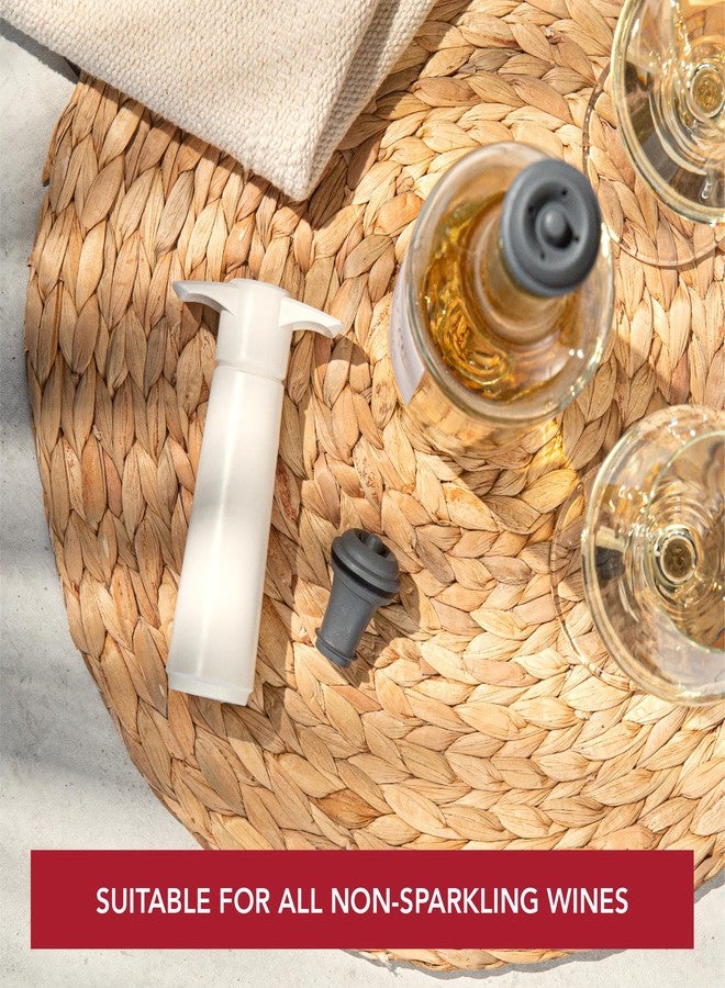 Vacu Vin Wine Saver Preserver Pump and Stopper White2 - Image 4