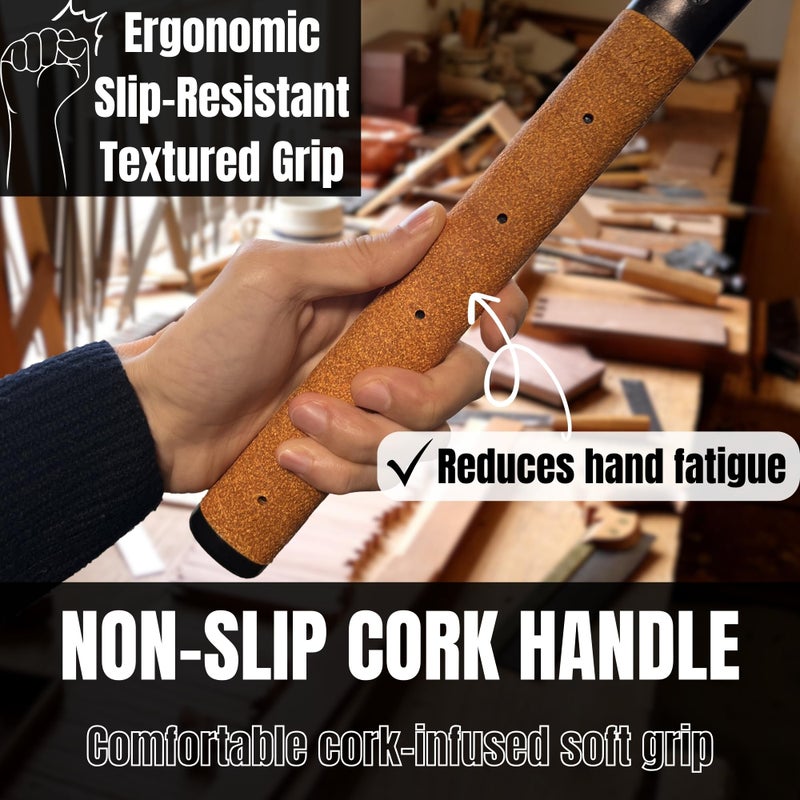 KAKURI Japanese Pull Saw 9.5" for Woodworking - Ryoba Double Edge Hand Saw for Rip & Crosscut - Non-Slip Cork Handle - Made in JAPAN - Image 5