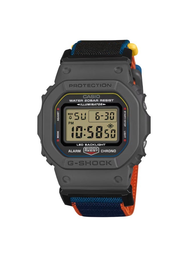 CASIO G-SHOCK Men Magnetic Cloth Digital Watch DW-5600MNC-8A2DR - Image 1
