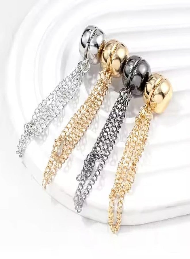 DNESHY Magnetic Clothing Clips, Multi-Function Clothing Clips, Metal Pin Less Brooch Clothes Hijab Magnets Chain Cuff Holder T-Shirt Hems Collar Shirt Trousers, Hats, Headwraps, Hairbands, and More. - Image 4