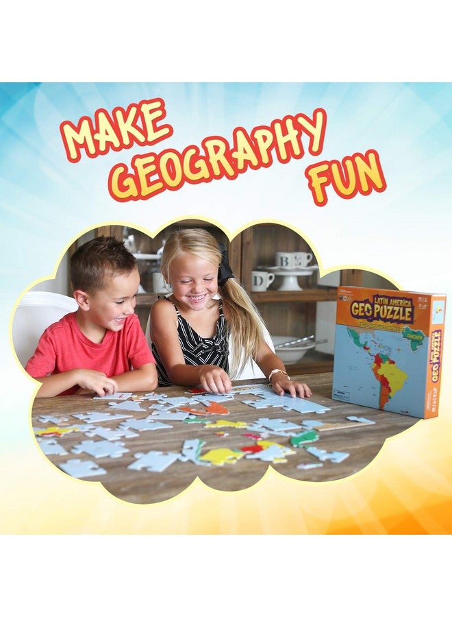 Geotoys Geopuzzle Latin America Educational Kid Toys For Boys And Girls 50 Piece Geography Jigsaw Puzzle Jumbo Size Kids Puzzle Ages 4 And Up - Image 2