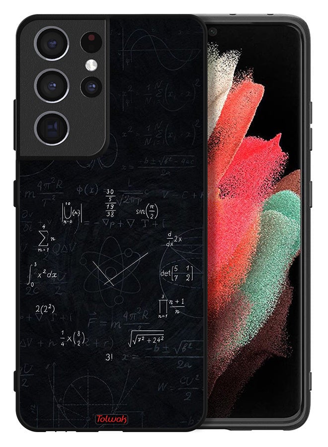 Tolwak Samsung Galaxy S21 Ultra 5G Protective Case Cover Maths Clock - Image 2