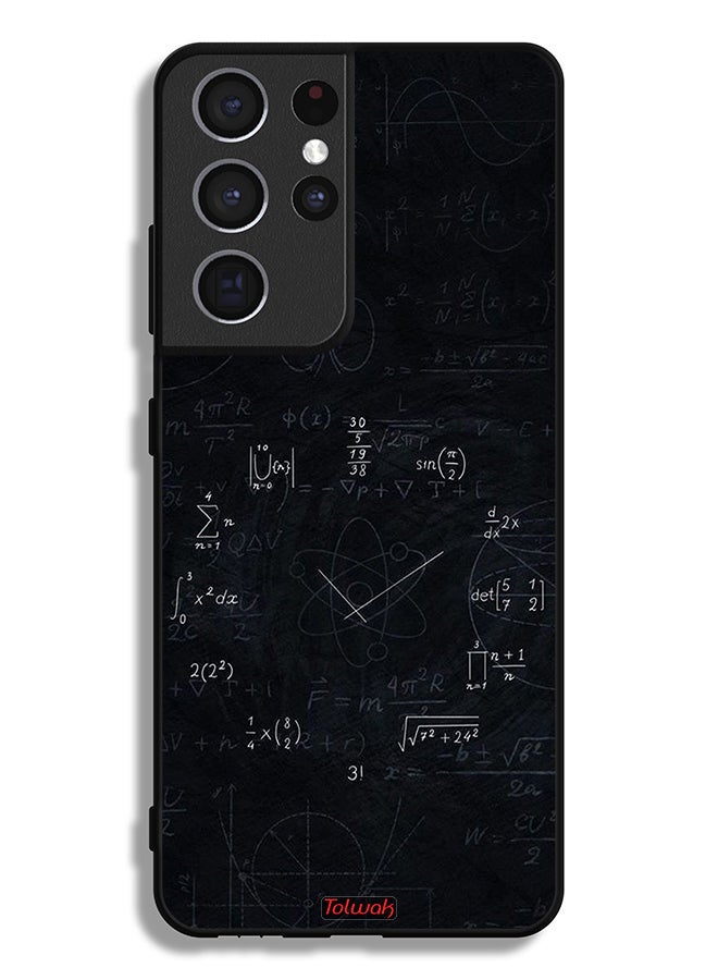 Tolwak Samsung Galaxy S21 Ultra 5G Protective Case Cover Maths Clock - Image 3