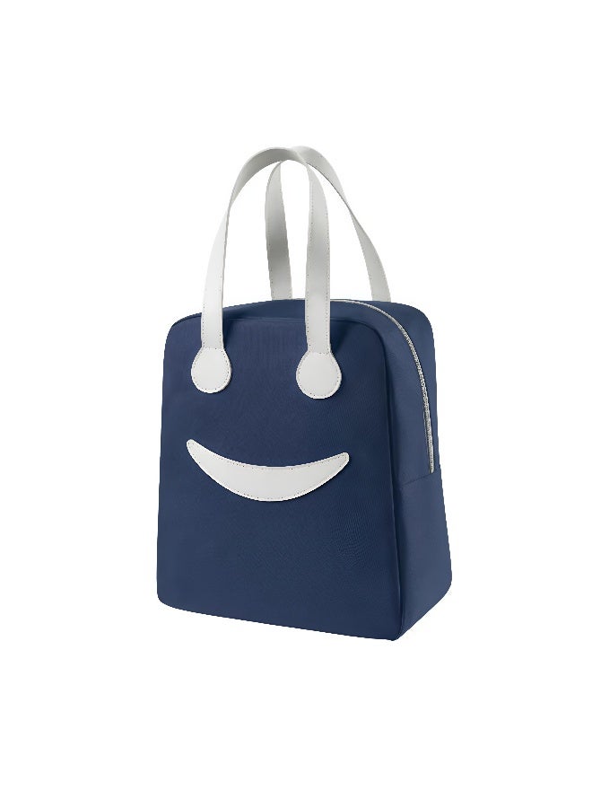 Lazer Insulated Lunch Bag Smiley Design for Kids and Adults - Image 1