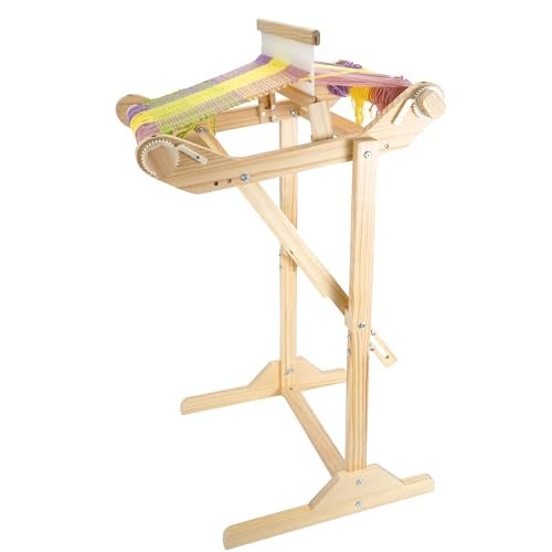 WILLOWDALE 16 Inches Rigid Heddle Loom with Stand, Weaving Loom Kit with Shed Stick, Wooden Multi-Craft Weaving Loom for Adults, Threads Warping Frame with Pegs and Yarn Stand, Frame Loom for Beginner - Image 2