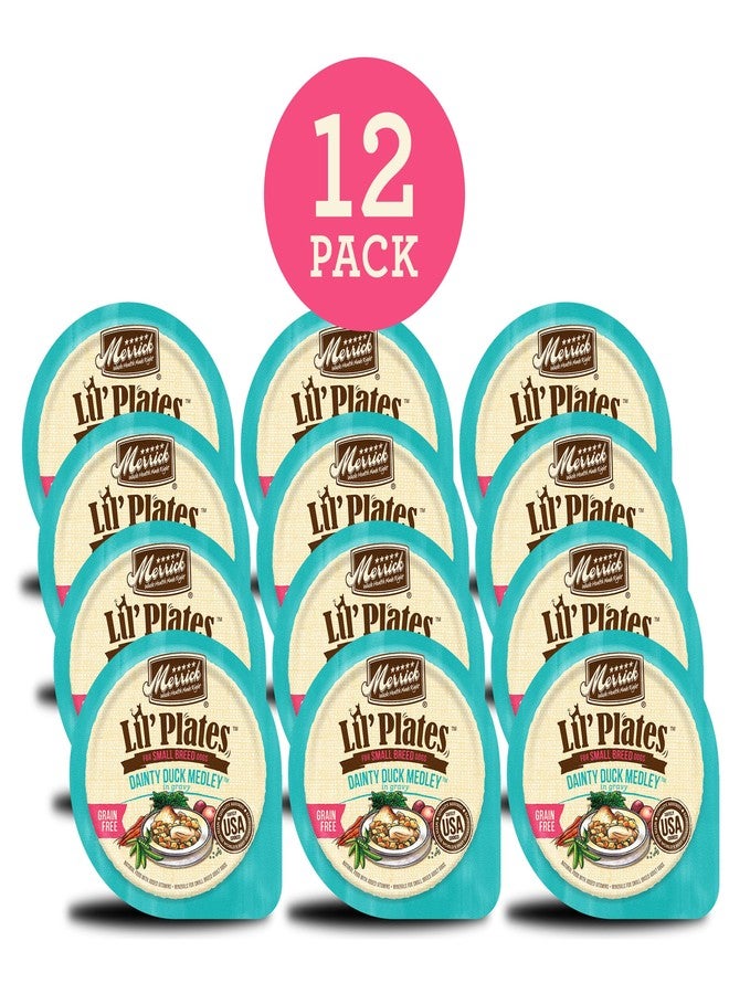 ميريك ليل بليتس، طعام رطب طبيعي للكلاب الصغيرة، خالٍ من الحبوب والغلوتين، بنكهة البط الناعمة واللذيذة - (عبوة من 12) علبة سعة 3.5 أونصة. - Image 3