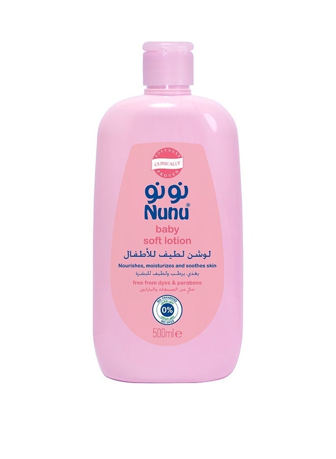 Nunu Baby Soft Lotion Gentle Moisturizing Skin Care for Babies
