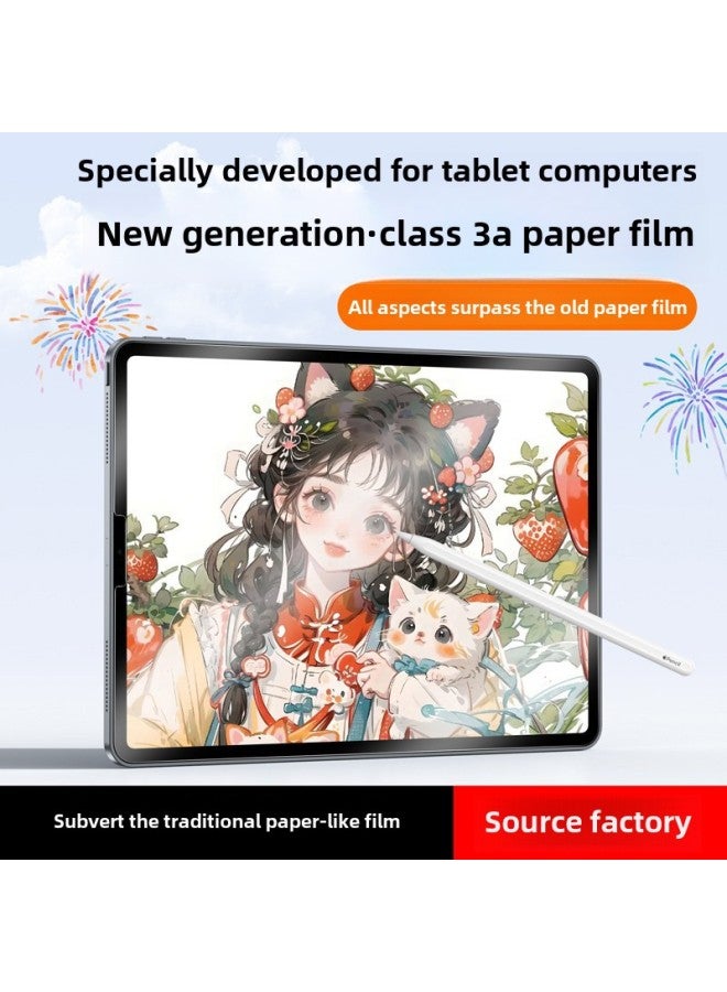 Suitable For 3A Type Paper Film Ipad Type Paper Film Soft Light Film Anti-reflective Pro Flat Plate 3a Type Paper Film 9 Generation High 10.2-Color:Three-piece Set  Ag Anti-reflective And Anti-glare♥Ar High Definition And High Transparency♥-Size:Ipad Pro 2020 Version Full Screen( 11inch )  - Image 1