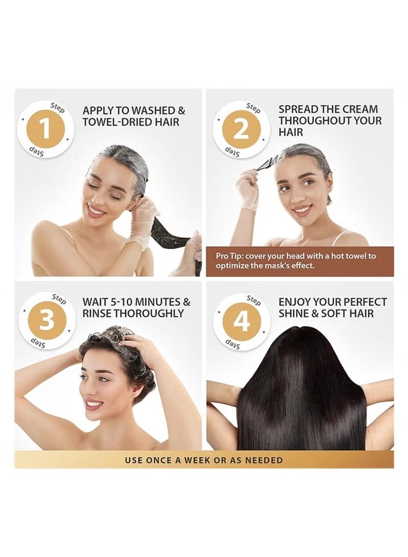 Karseell Collagen Hair Mask + Essence Oil, 500ml + 50ml / 18.6 fl oz - Image 5