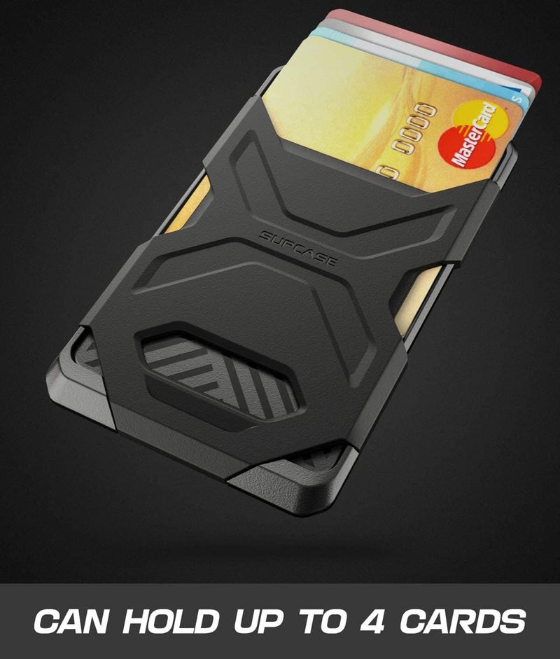 SupCase Adhesive Slim Wallet,(2-Pack) Ultra Thin Stick-On Silicone Credit Card Holder Sticker Adhesive Cell Phone Wallet Compatible for Most Smartphones（not fit Mobile Phones with Curved Back）(Black) - Image 2