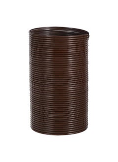 Wicker Repair Kit, Round Synthetic Fix Kit Vinyl Plastic Rattan Replacement for Garden Furniture Rattan Chair Sofa Couch Basket 0.55 LB, Black Brown