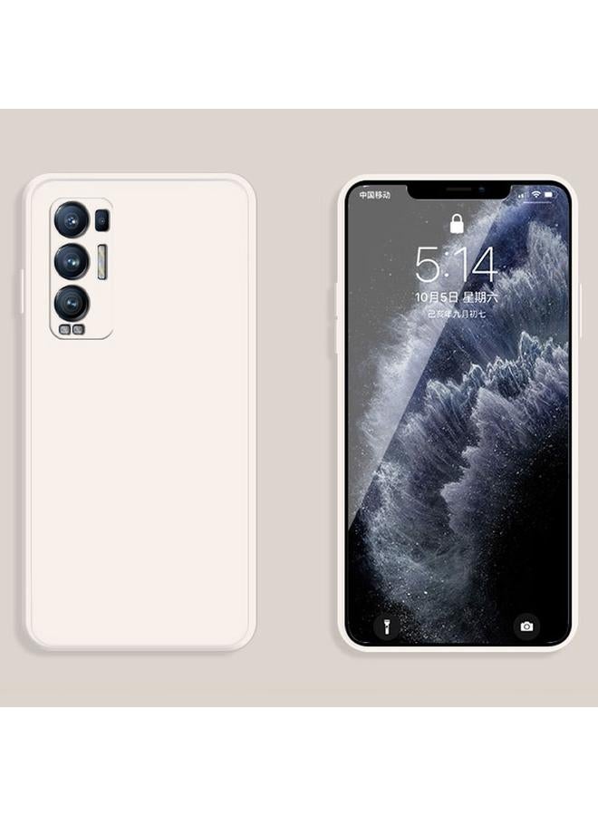 S-TOP Case For OPPO Reno5 Pro+ Solid Color Imitation Liquid Silicone Straight Edge Dropproof Full Coverage Protective Case - Image 2