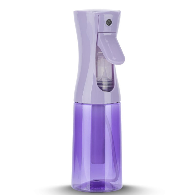 Zuhose Spray Bottle for Hair (6.8OZ /200ML) Continuous Ultra Fine Mist Sprayer for Hair, Salons, Barber, Plants, Skin Care, Cleaning 1 Pack CLEAR PURPLE - Image 1