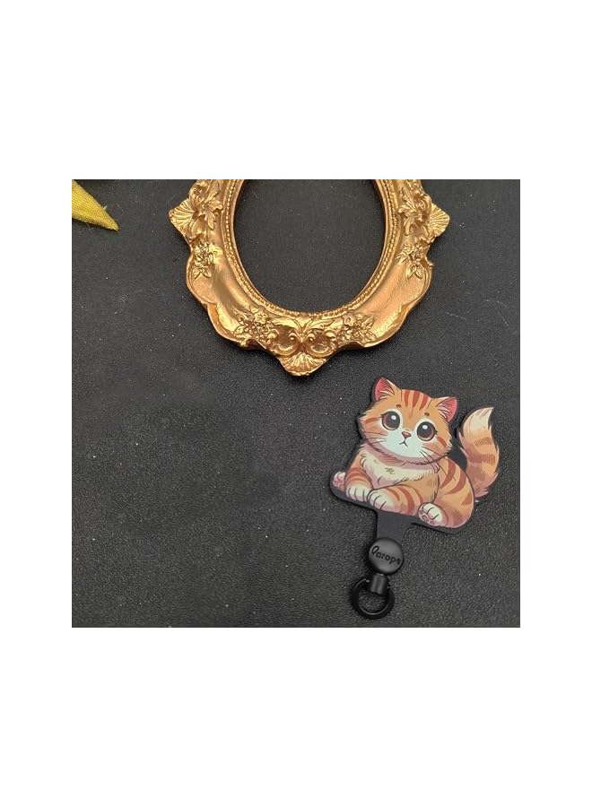 Green Tiger Phone Tether Tab,Phone Lanyard Tab Phone Tether Tab Rotatable 360° Cartoon Designed Phone Lanyard Patch for Phone Strap Compatible All Cell Phones with phone case - Image 2