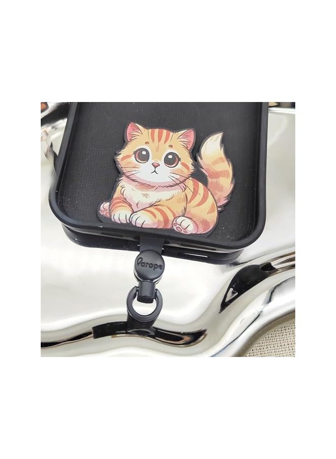 Green Tiger Phone Tether Tab,Phone Lanyard Tab Phone Tether Tab Rotatable 360° Cartoon Designed Phone Lanyard Patch for Phone Strap Compatible All Cell Phones with phone case - Image 4