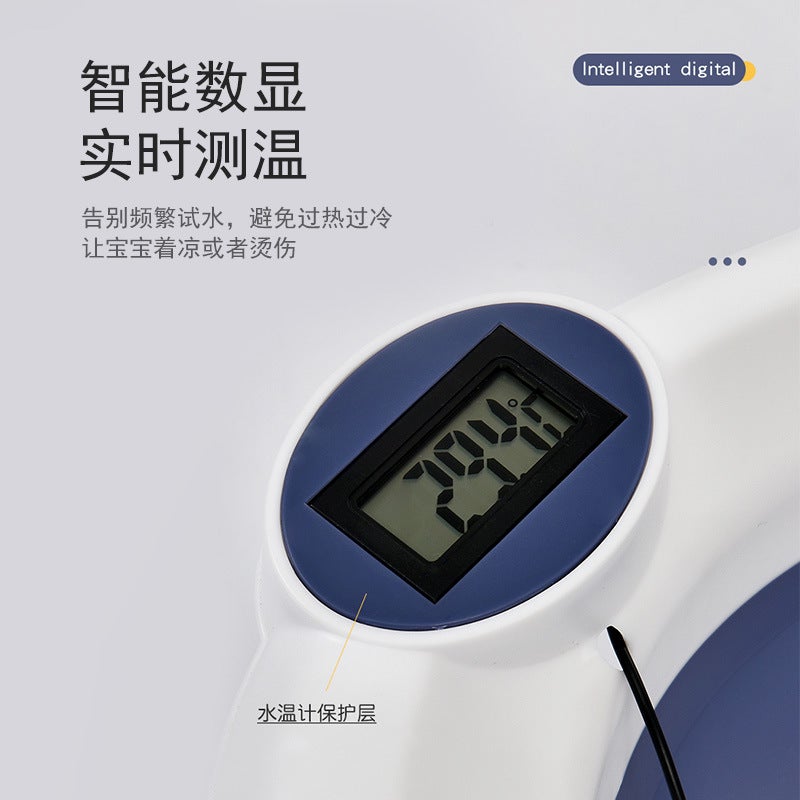 Household Baby Bath Tub Large Folding Baby Bath Tub Can Sit And Lie Warm Newborn Baby Bath Tub Bath Bucket - Image 3