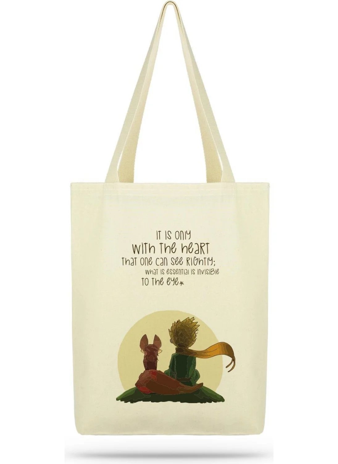 Çınar Bez Çanta Çınar Cloth Bag Package Little Prince Canvas Fabric Cloth Bag