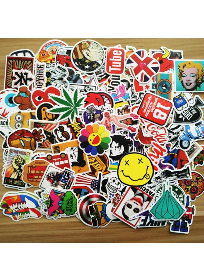 100PCS Skateboard Stickers Pack For Waterproof Skate Stickers for Water Bottle Laptop Luggage Motorcycle, Skateboarding Stickers Decals for Teens Boys Adults - Image 2