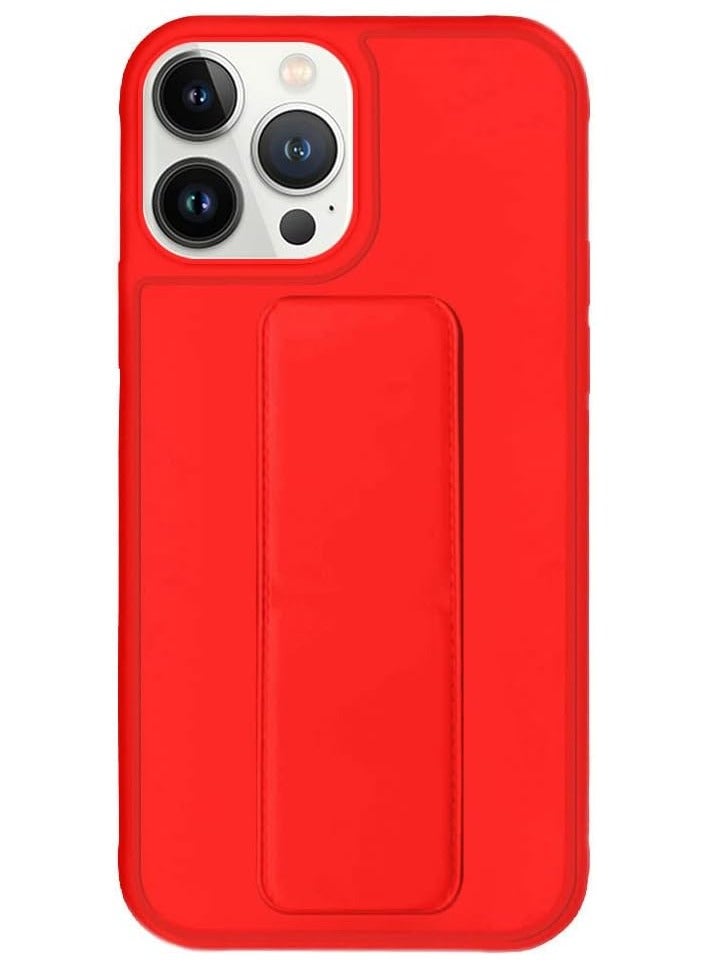 Max Case Cover Finger Grip holder Phone Car Magnetic Multi-function Shockproof Protective Case Two-in-one Phone holder Case (Red, iPhone 14 Pro Max) - Image 2