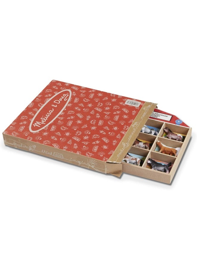 Melissa & Doug - Melissa & Doug Pasture Pals - 12 Collectible Horses with Wooden Barn-Shaped Crate - Image 1