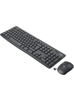 Logitech MK295 Silent wireless keyboard and mouse combination, 10-meter Wifi range, 2.4GHz wireless, nano USB receiver, silent touch technology  - Image 1