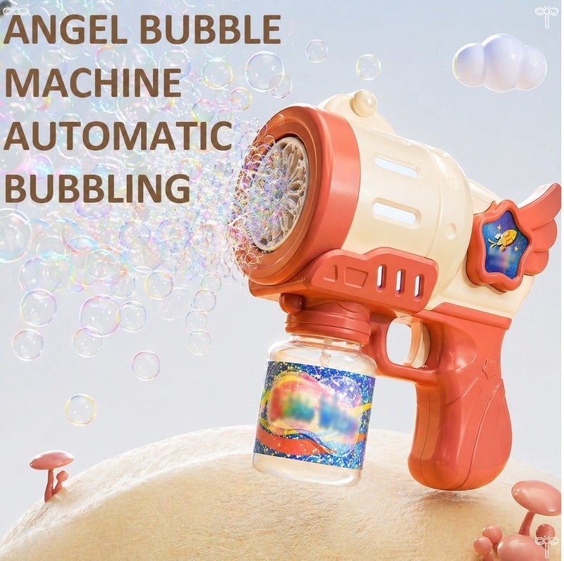 O2. Bubble Gun with LED Light Effect – Automatic Bubble Blaster Toy for Kids – Continuous Bubble Stream – Includes 100ML Bubble Solution Bottle – Ideal for Parties & Outdoor Fun - Image 4