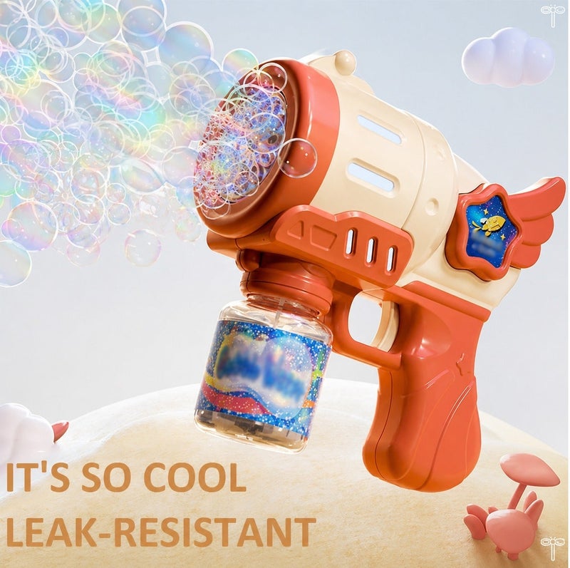 O2. Bubble Gun with LED Light Effect – Automatic Bubble Blaster Toy for Kids – Continuous Bubble Stream – Includes 100ML Bubble Solution Bottle – Ideal for Parties & Outdoor Fun - Image 5