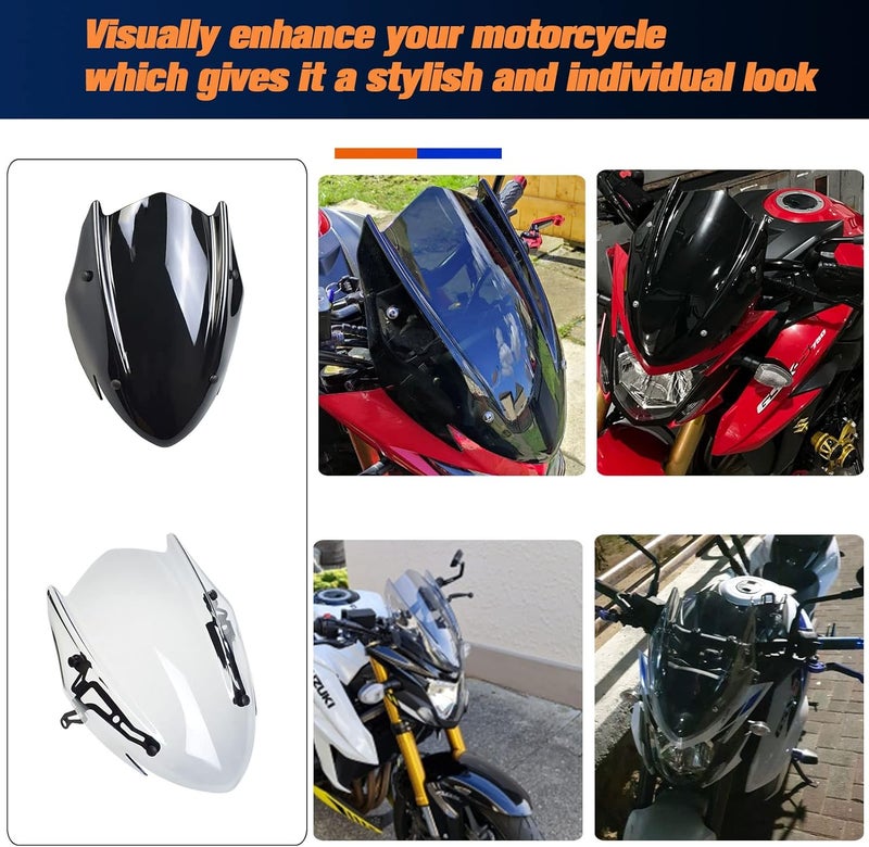 Midimttop Windshield for Su-zu-ki GSX-S750 - Image 4