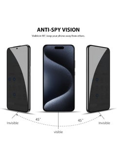 Generic Matte Anti-spy nano screen protector to protect privacy for iPhone 15 Pro Max, maximum protection for the screen from scratches and breakage  - Image 2