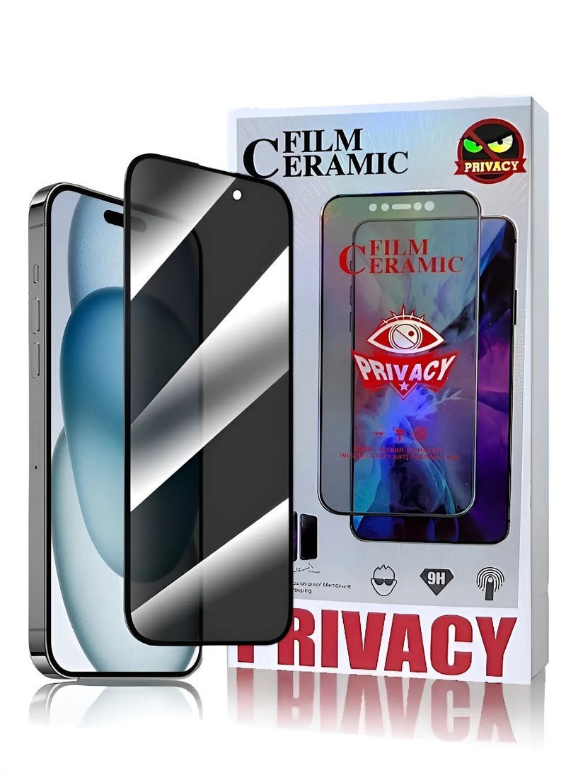 Generic - Matte Anti-spy nano screen protector to protect privacy for iPhone 15 Pro Max, maximum protection for the screen from scratches and breakage - Image 1