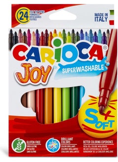 carioca Joy Felt Crayons Washable 24 Pcs  - Image 1
