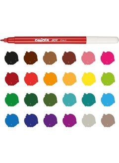 carioca Joy Felt Crayons Washable 24 Pcs  - Image 2