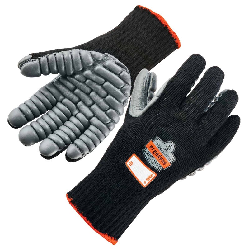 Ergodyne ProFlex 9000 Certified Lightweight Anti-Vibration Work Glove, Large, Black - Image 1
