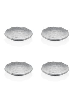 KULSAN Melamine Dessert Plate Set 4 Pieces Granit Color 16cm  - Image 1
