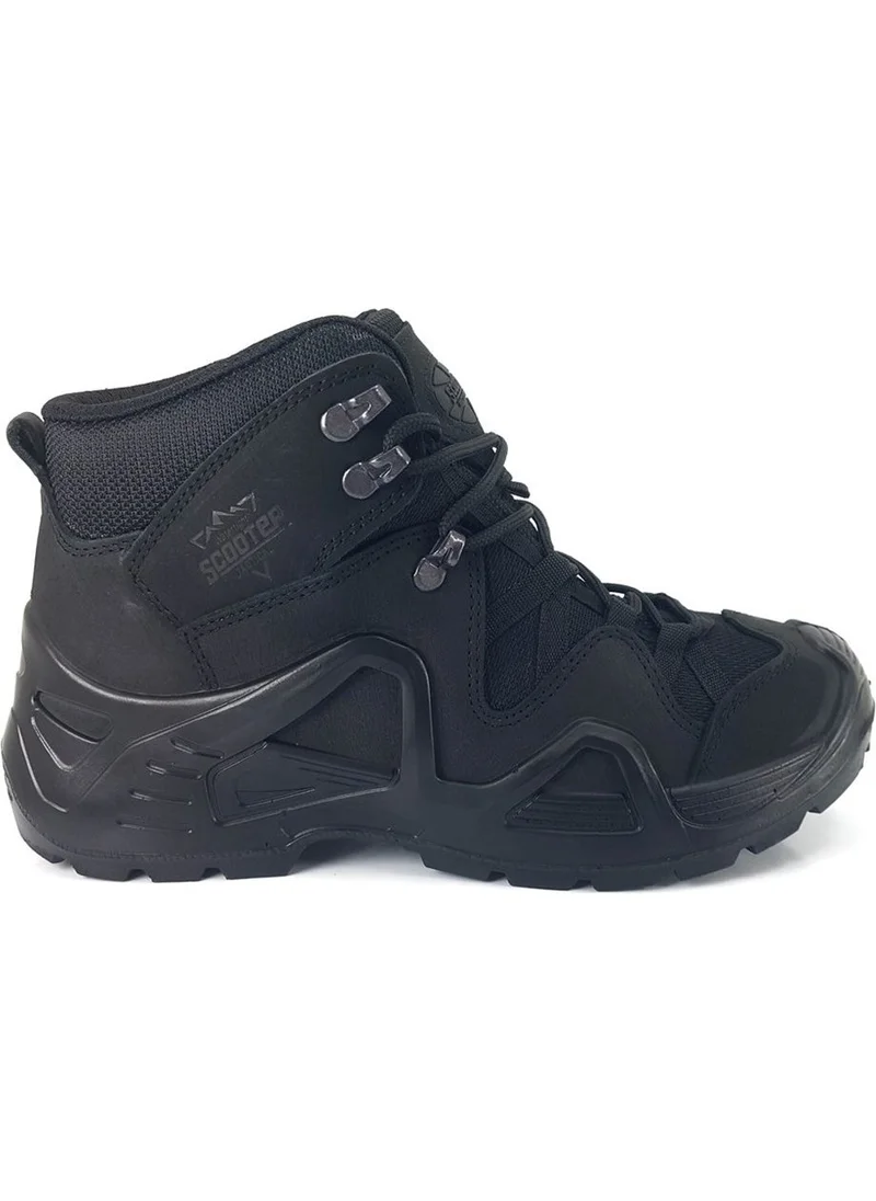 سكوتر 1492 22KB Waterproof Casual Men's Boots-Black Nubuck