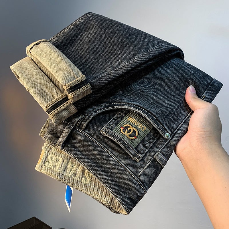 Unisex Classic Denim Jeans Loose Fit Daily Outdoor Wear - Image 4