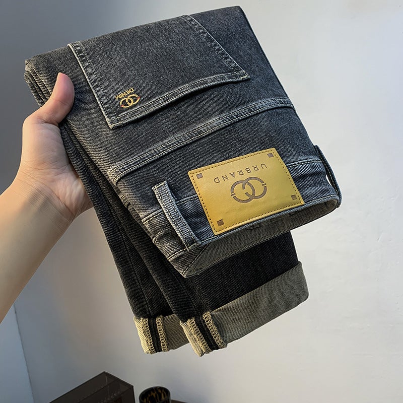 Unisex Classic Denim Jeans Loose Fit Daily Outdoor Wear - Image 1