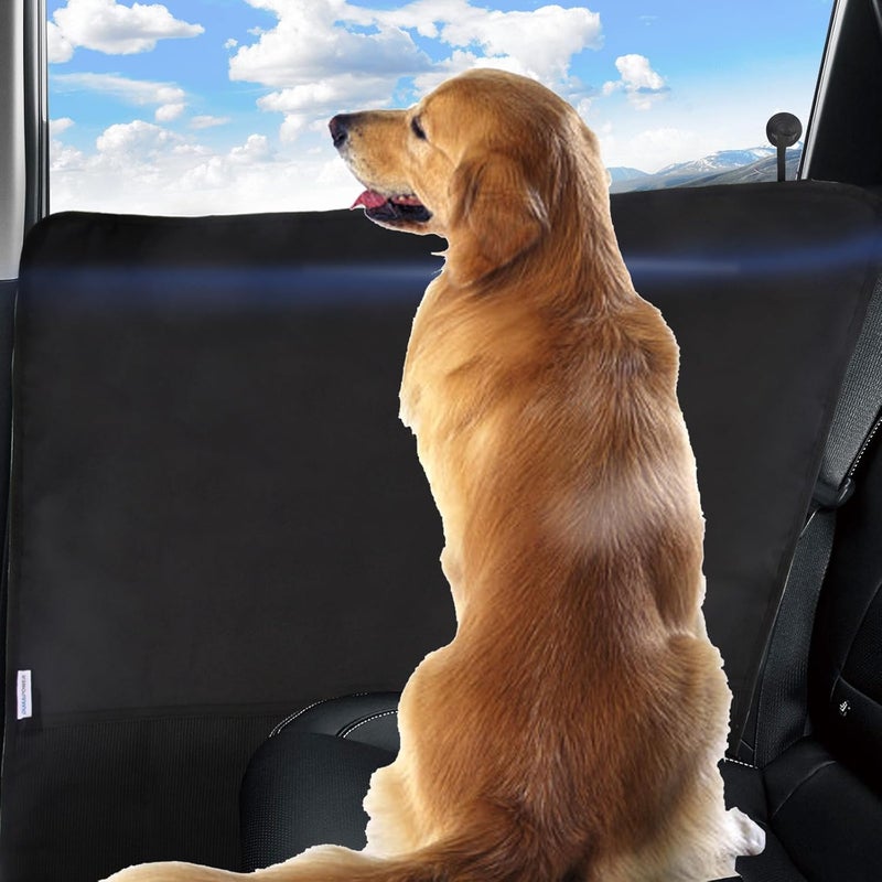 Durapower Dog Car Door Protector丨 2 Pack Extra Big & Thick Anti Pet Scratching Waterproof Vehicle Door Covers Guard Truck Interior Panel Safe SUV Universal 600D Black (Angular) - Image 1