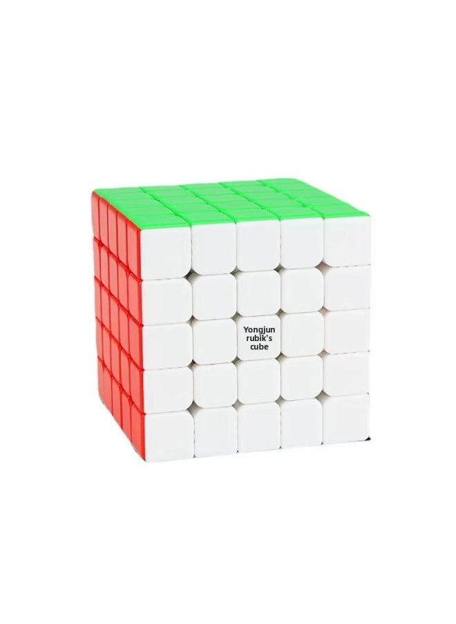 Generic - Yongjun Zhilong Three Or Four Five Rank Mini Magnetic Rubik's Cube Small Size Puzzle Competition Special Racing Puzzle Toy-Color:Zhilong Fifth Order Color - Image 1