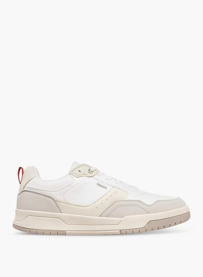 Lee Cooper Men'S Panelled Sneakers With Lace-Up Closure