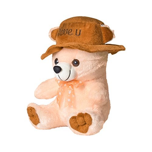 Ultra 10 Inch Teddy with Love You Cap Fully Stuffed Soft Plush Toy for Kids in Cream Animal Toy Gift Birthday Anniversary Christmas Diwali Home Decor - Image 3