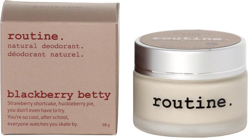 routine مزيل عرق طبيعي بالكامل بعطر التوت الأسود والفانيليا - مص formulated مع بيكربونات الصوديوم والطين لحماية طويلة الأمد من الروائح (58 مل) - Image 2