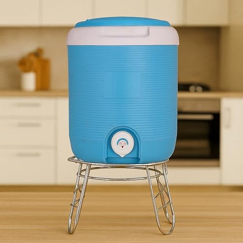 Zepdos Steel Matka Stand for Home, Water Dispenser Rack for Kitchen, Pot Rack, Terracotta Water Dispenser Stand, Countertop Pot Stand, Utensils Racks for Home Kitchen - Image 3