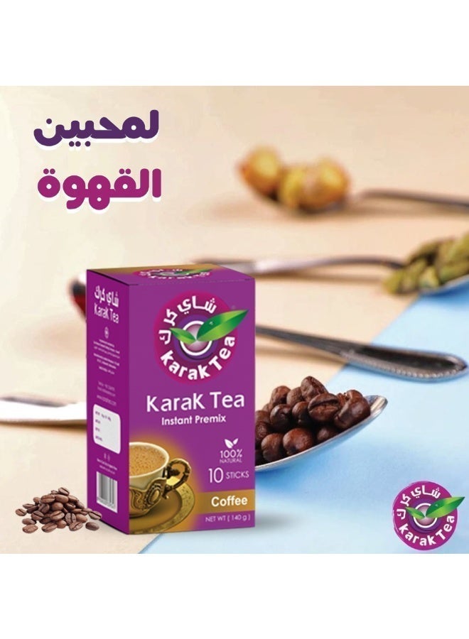 شاي كرك بالقهوة خلطة فورية (10 أظرف، 200 جرام) – مزيج شاي وقهوة إماراتي أصلي ٣ في ١ - Image 3