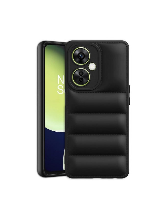 Plus - Plus Puffer Case Camera Protection Soft Back Cover for OnePlus Nord Ce 3 Lite 5G - Black - Image 1