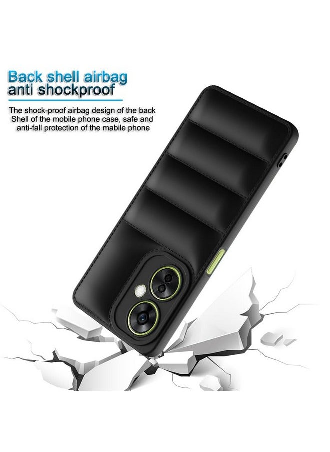 Plus - Plus Puffer Case Camera Protection Soft Back Cover for OnePlus Nord Ce 3 Lite 5G - Black - Image 1