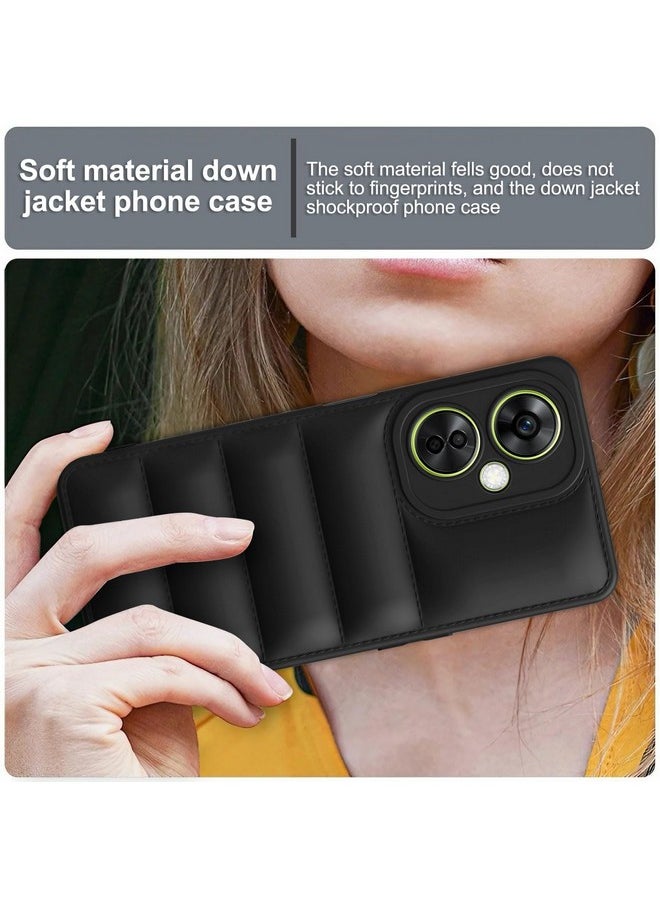 Plus - Plus Puffer Case Camera Protection Soft Back Cover for OnePlus Nord Ce 3 Lite 5G - Black - Image 1